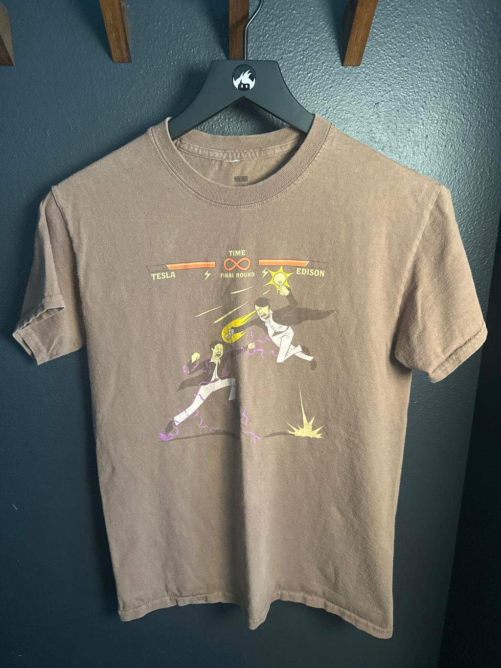 Geeky Tesla vs Edison Graphic T-Shirt