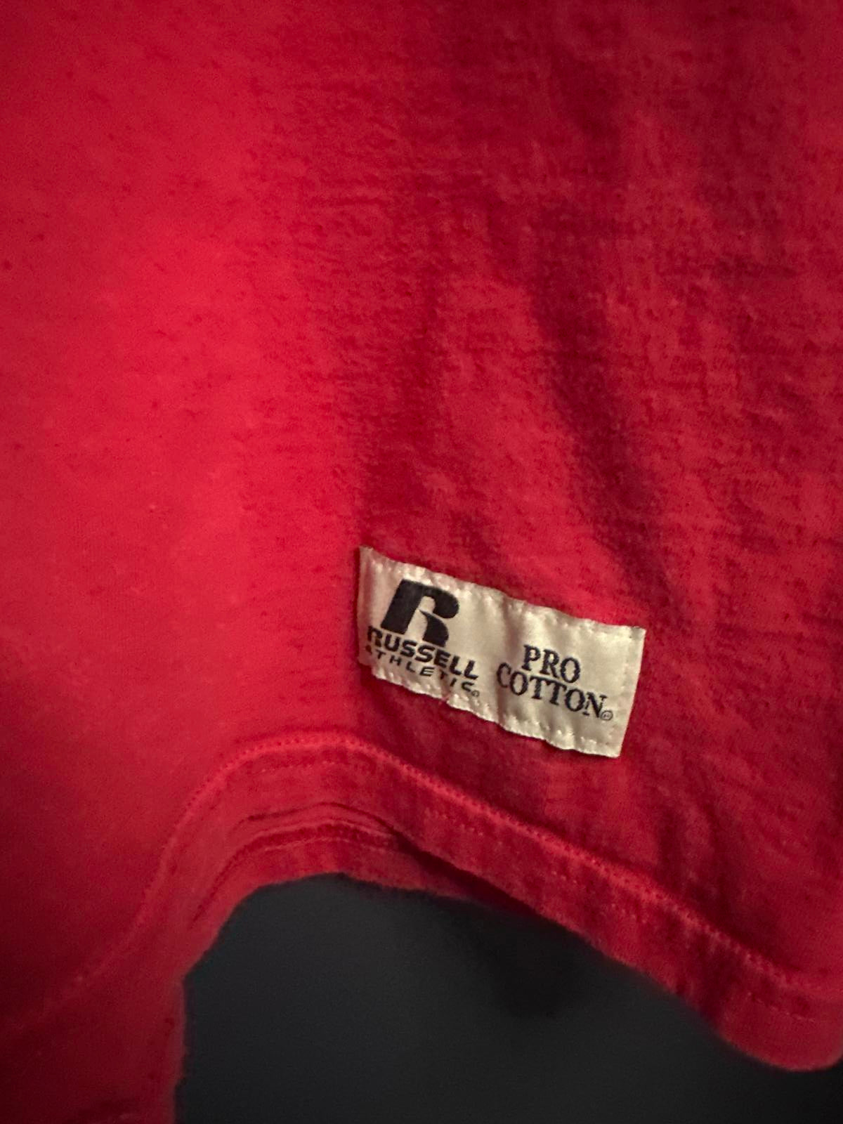 Russell Athletic Red Pro Cotton T-Shirt