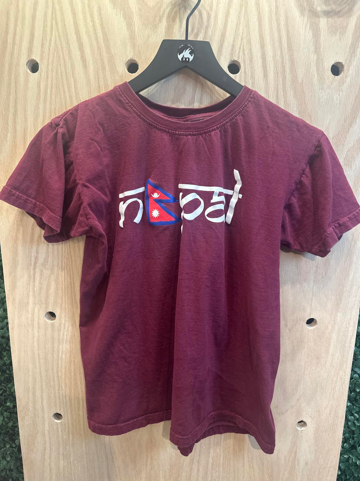 Maroon Nepal Graphic T-Shirt