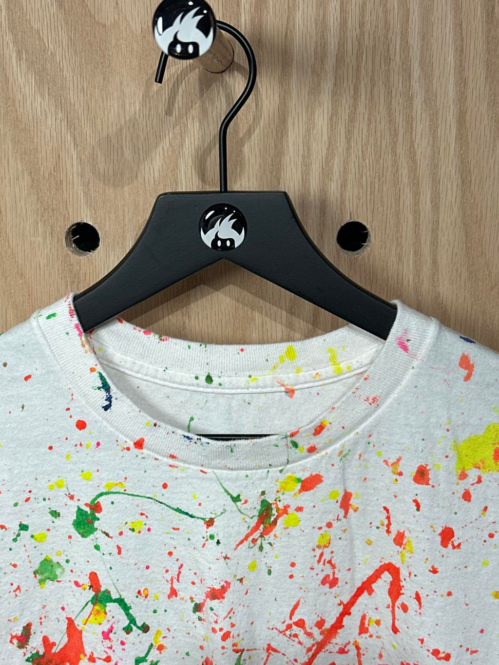 Paint Splatter Effect White T-Shirt