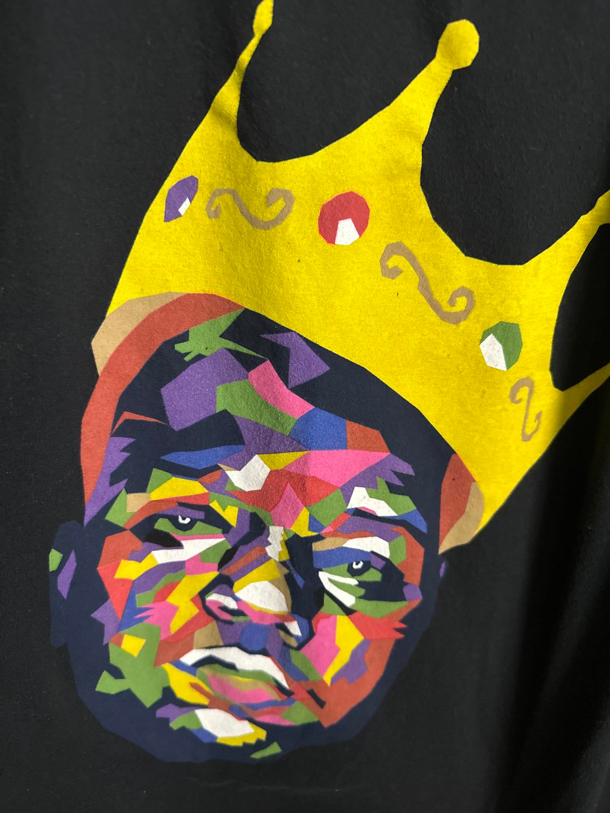 Biggie Smalls Graphic Tee - Colorful Crown Design