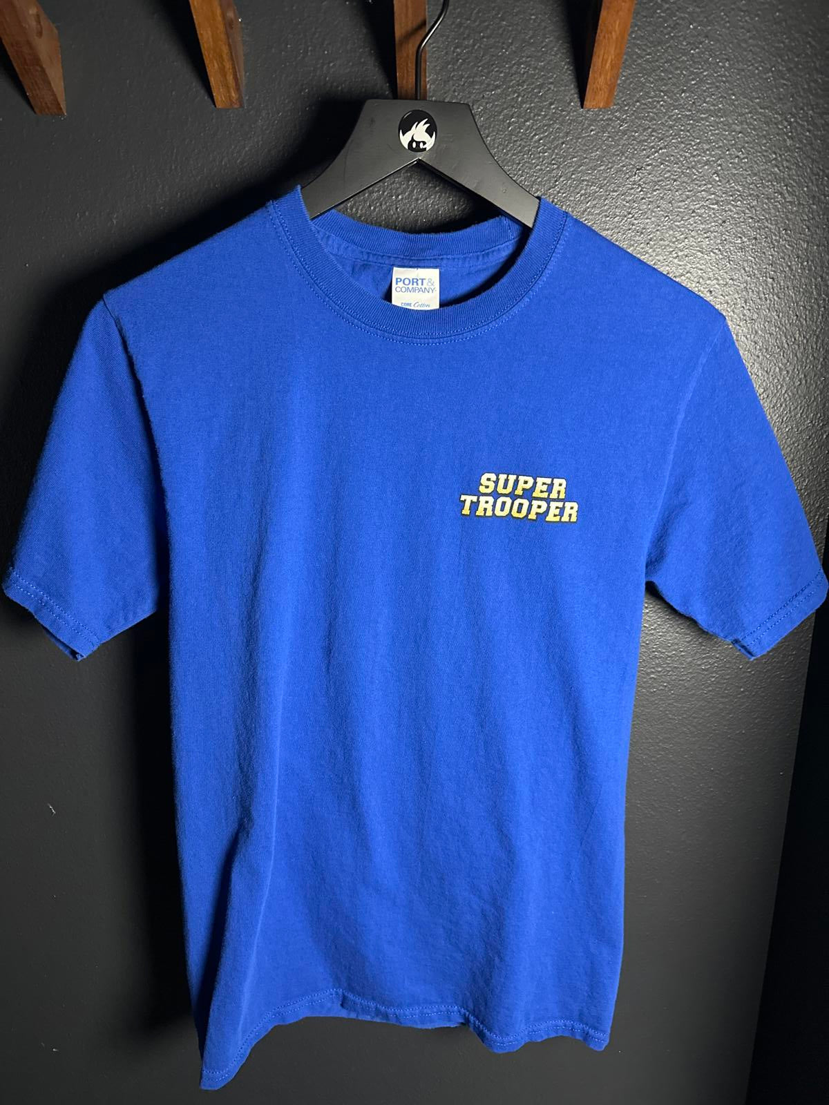Port & Company Core Cotton Blue 'Super Trooper' T-Shirt Small