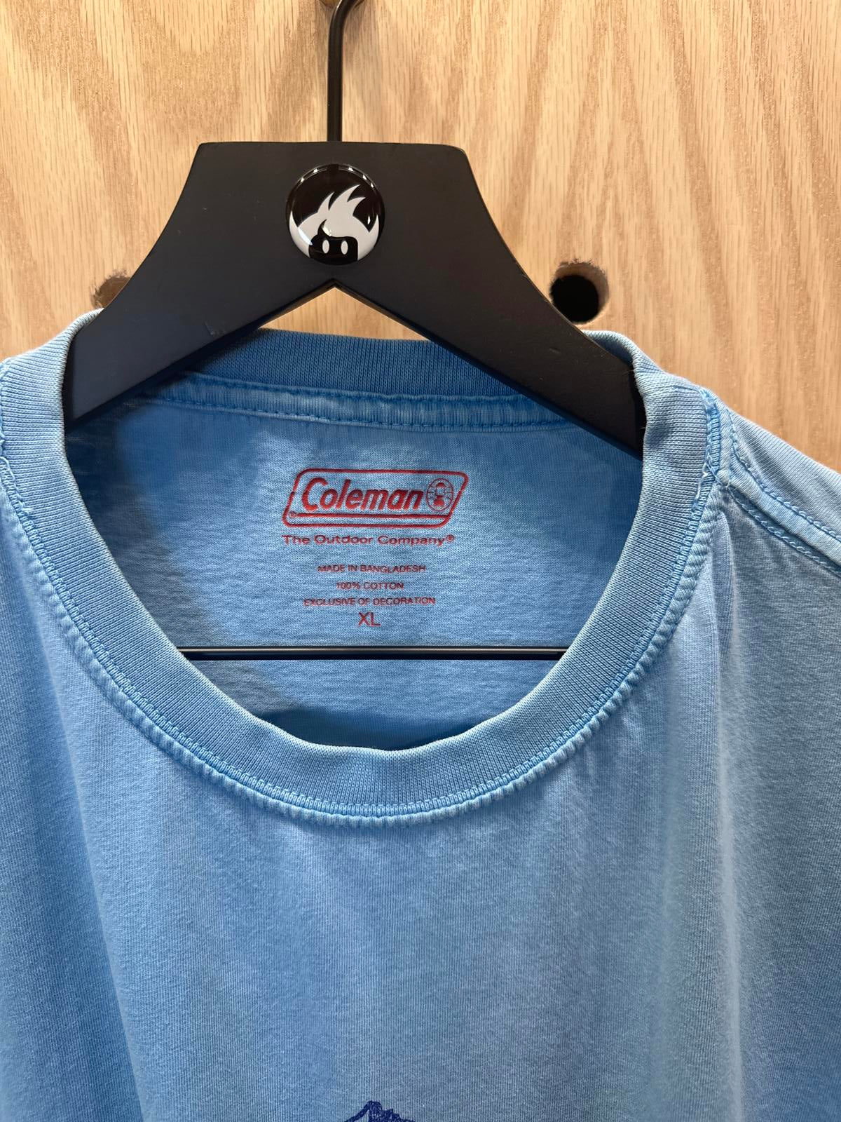 Coleman Men's Light Blue 'Mountains Are Calling' Graphic T-Shirt XL