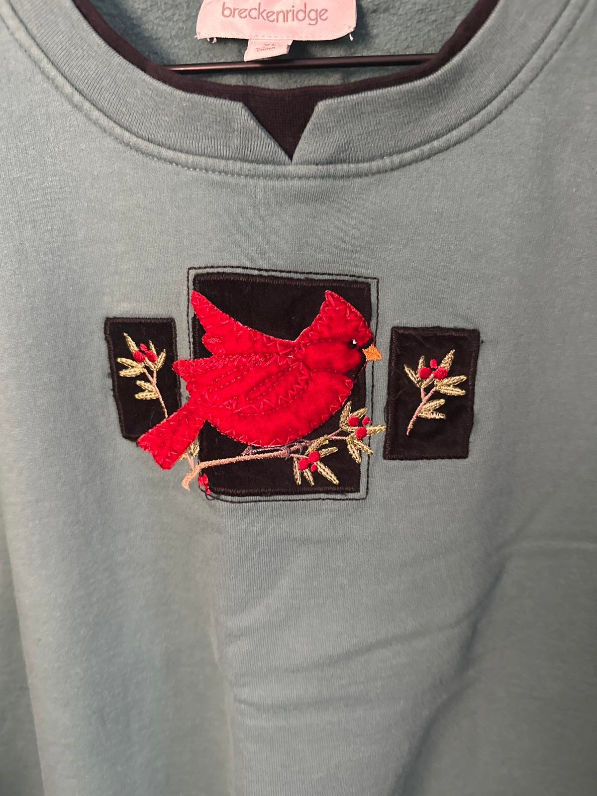 Breckenridge Embroidered Cardinal Sweatshirt - XL