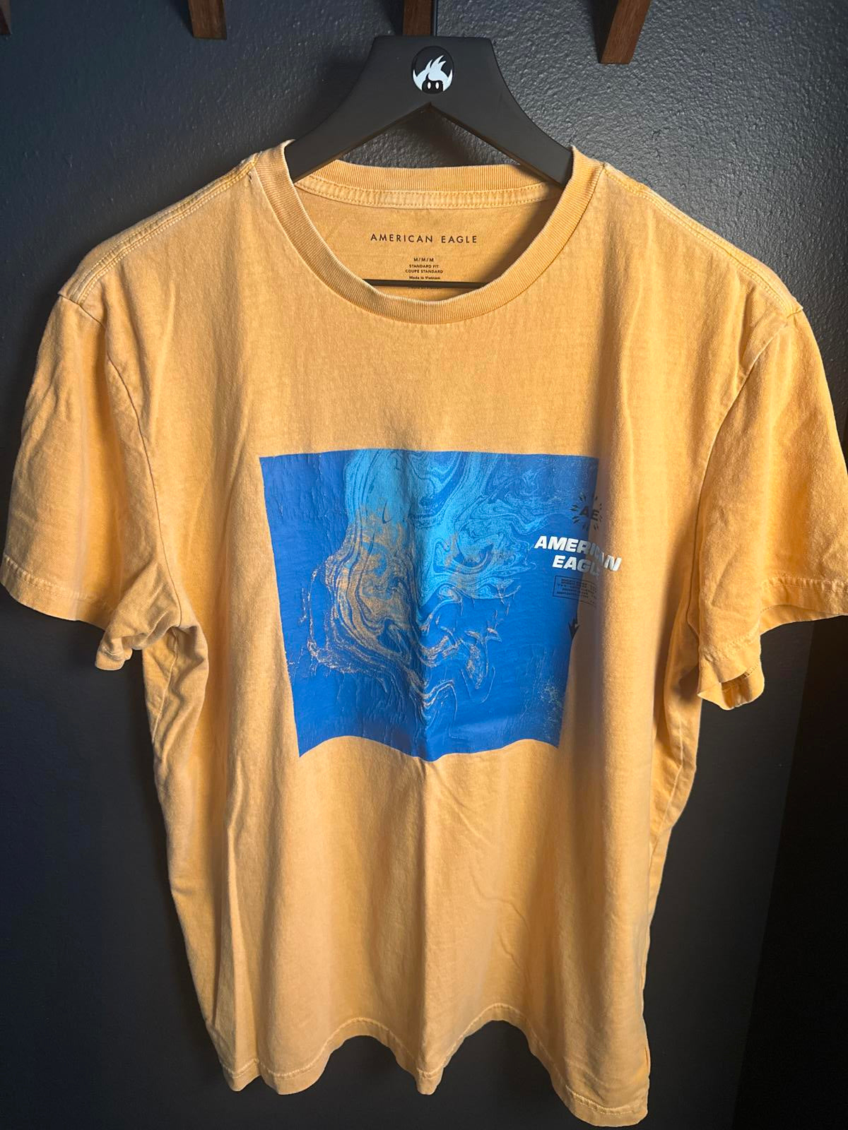 American Eagle Graphic Tee - Ocean Blue Design