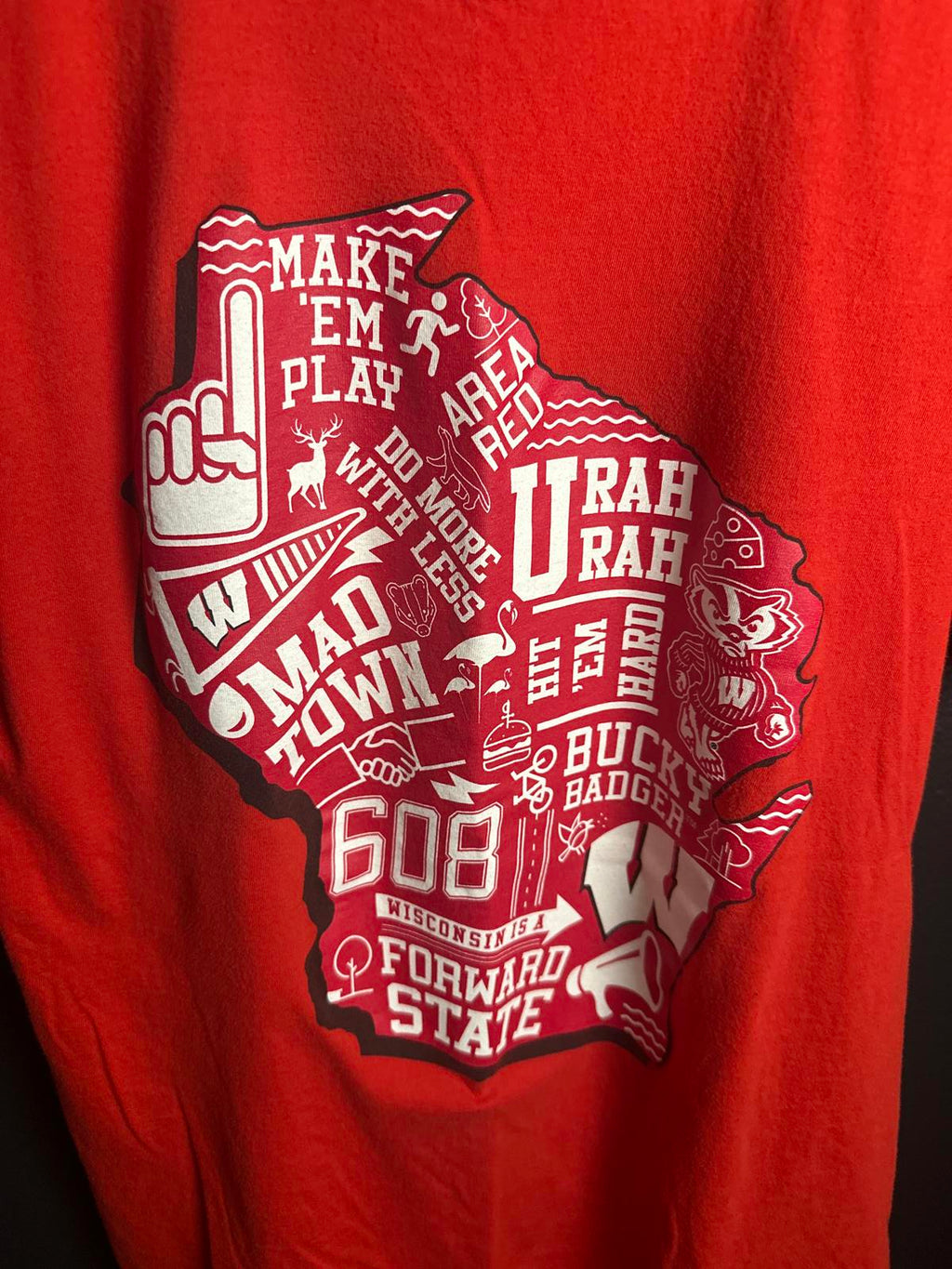 Fanatics Wisconsin State Graphic T-Shirt