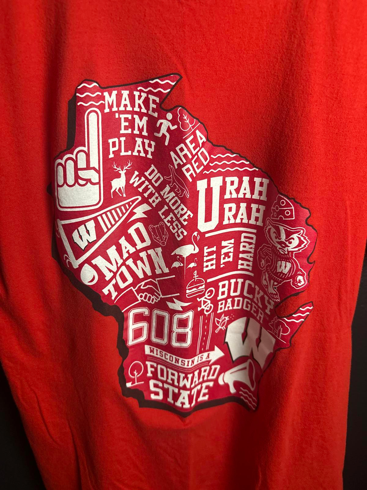 Fanatics Wisconsin State Graphic T-Shirt