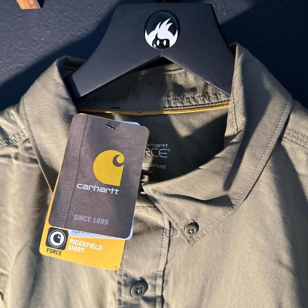 Carhartt Men's Khaki and Green Shirt