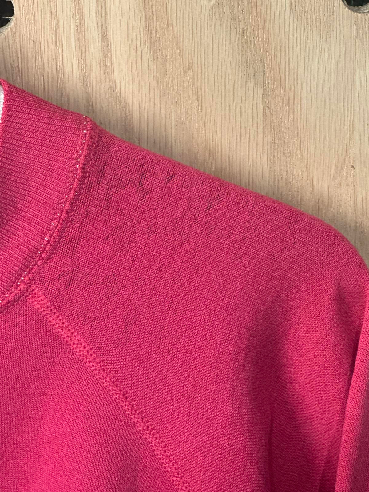 Vintage Ultra Sweats Red Crewneck Sweatshirt with Winter Cabin Print