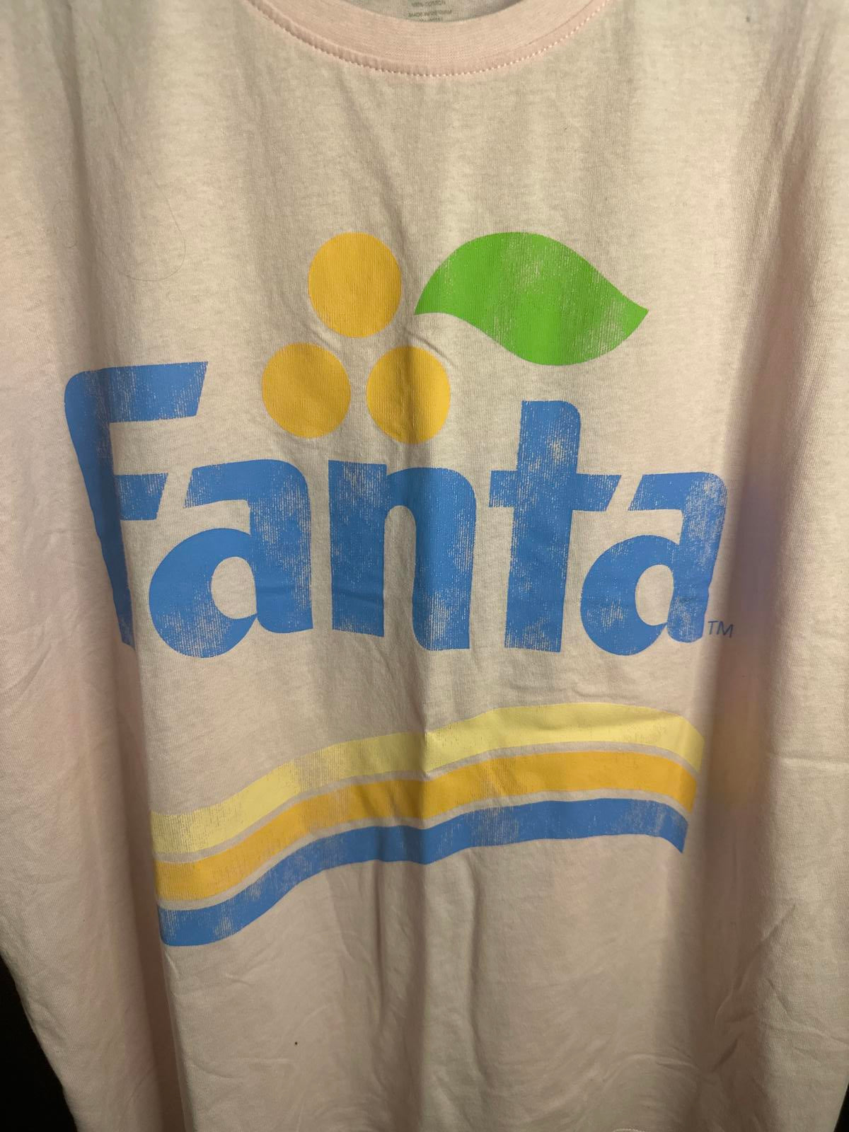 Fanta Graphic Print Pink Short Sleeve T-Shirt XL