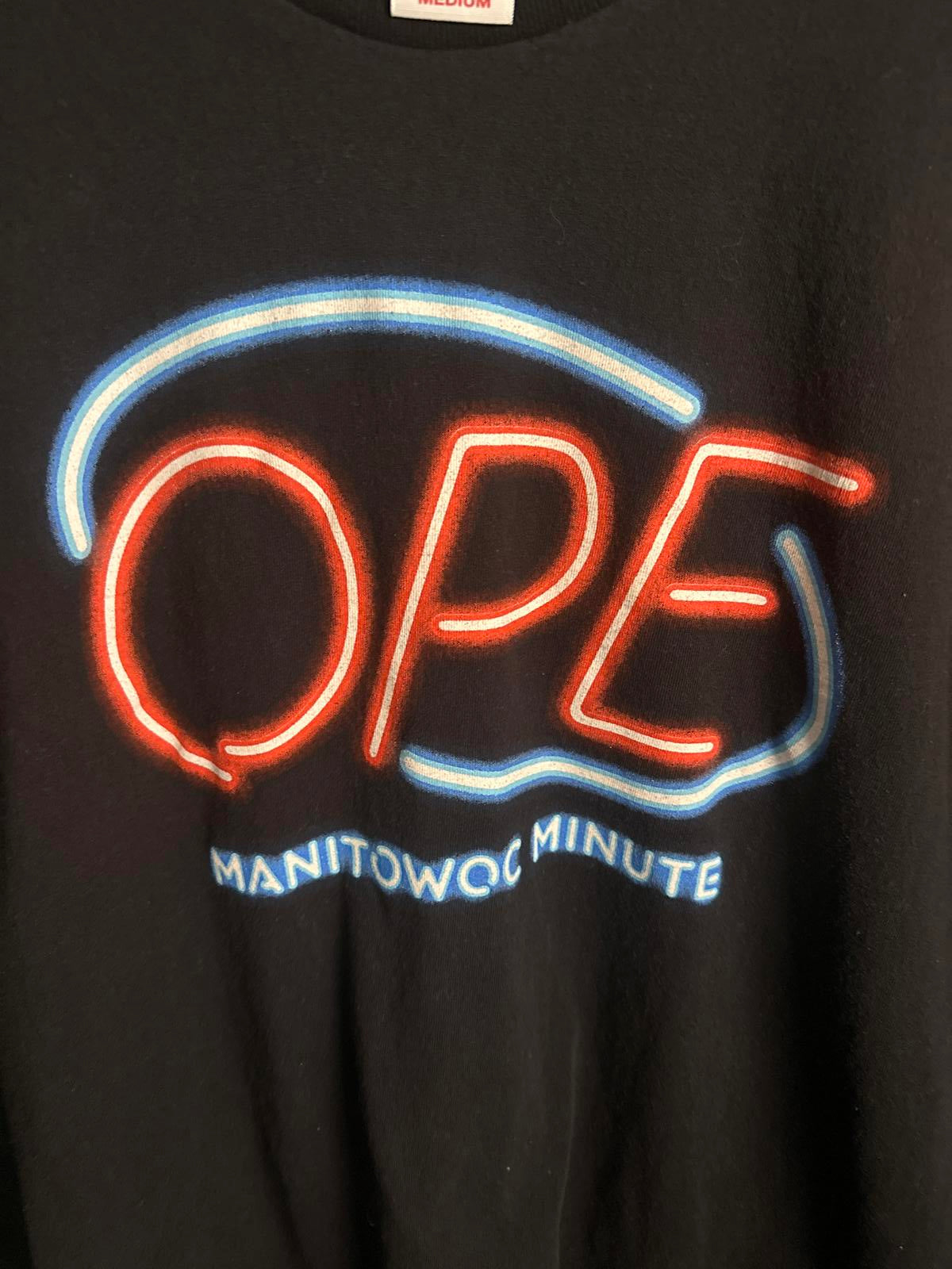 Bayside Black Manitowoc Minute Graphic T-Shirt