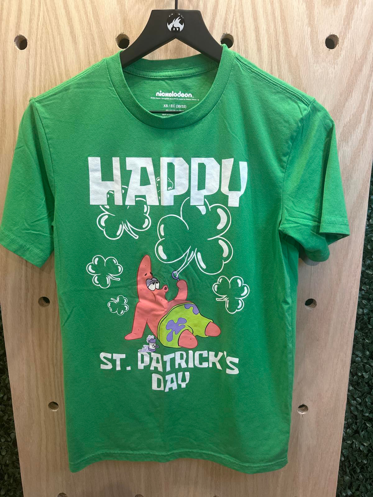Nickelodeon Patrick Star St. Patrick's Day Green T-Shirt XS