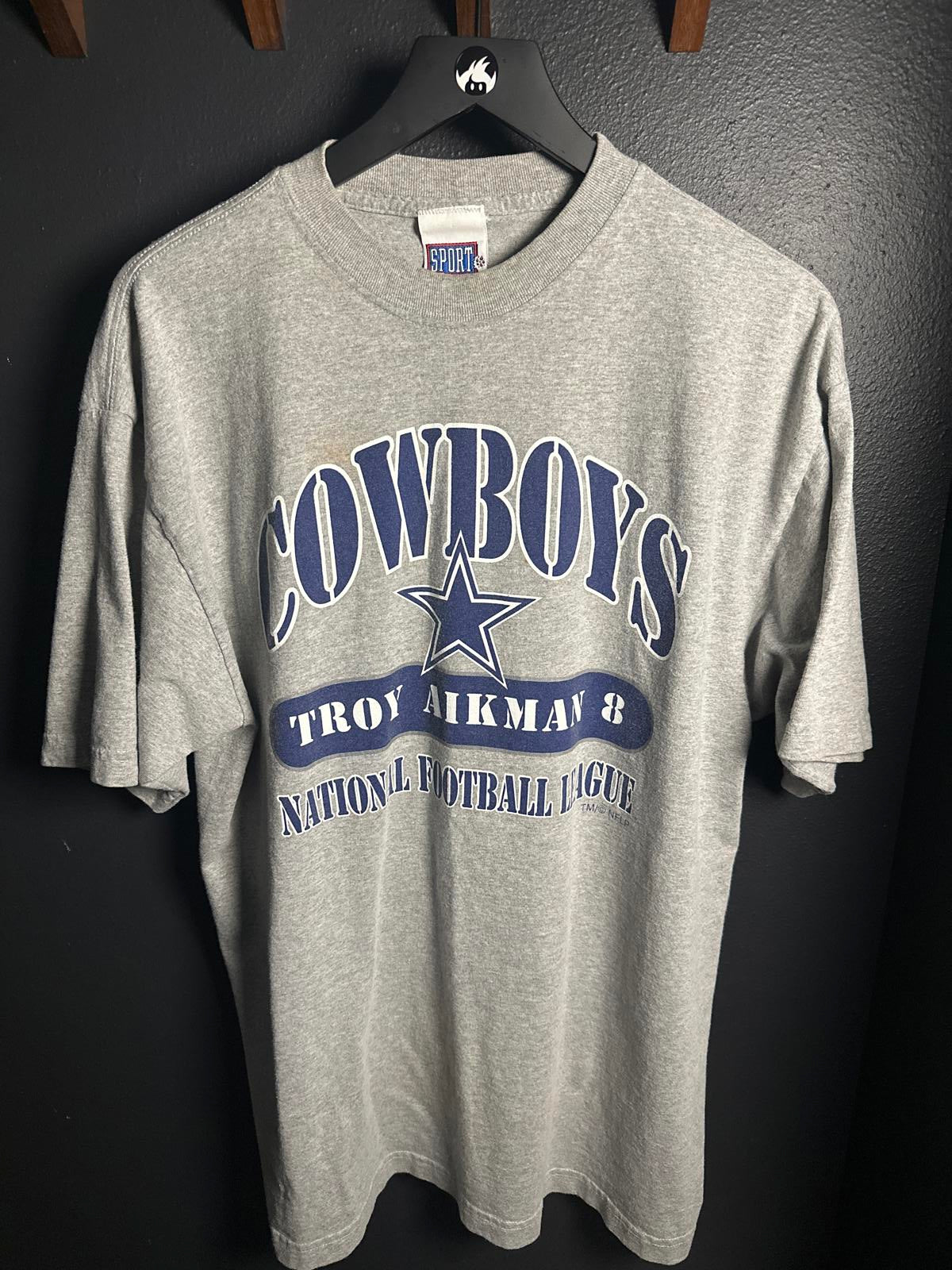 Vintage Troy Aikman Dallas Cowboys T-Shirt - NFL Apparel
