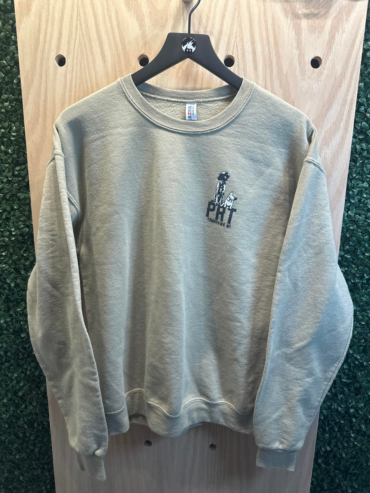 Men's Jerzees Crewneck Sweatshirt with Dog Print