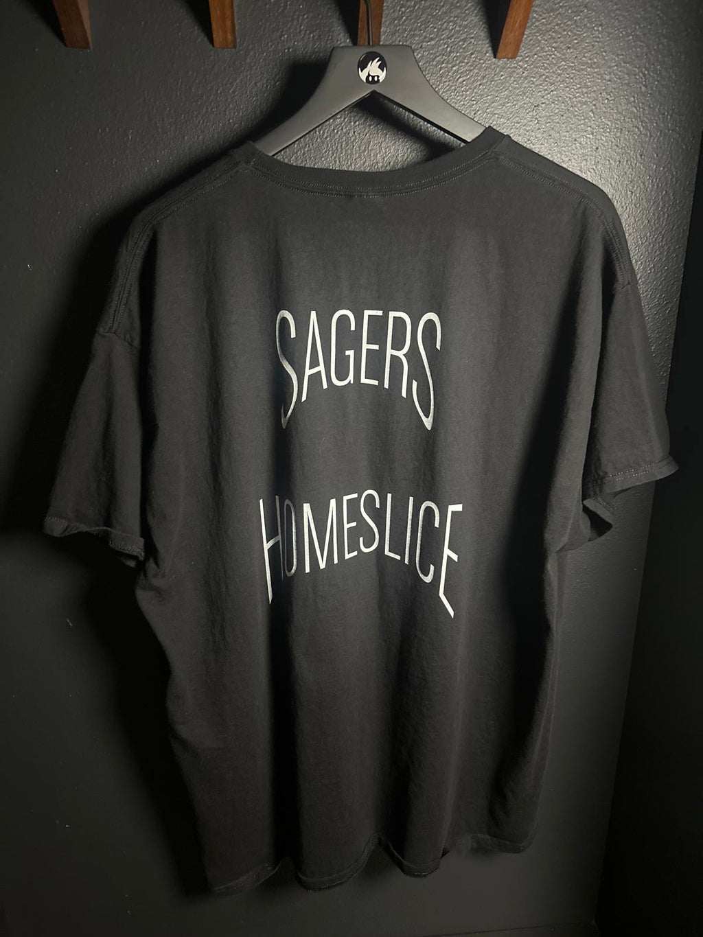 Black Hanes Men's Short Sleeve T-Shirt with Deer Graphic