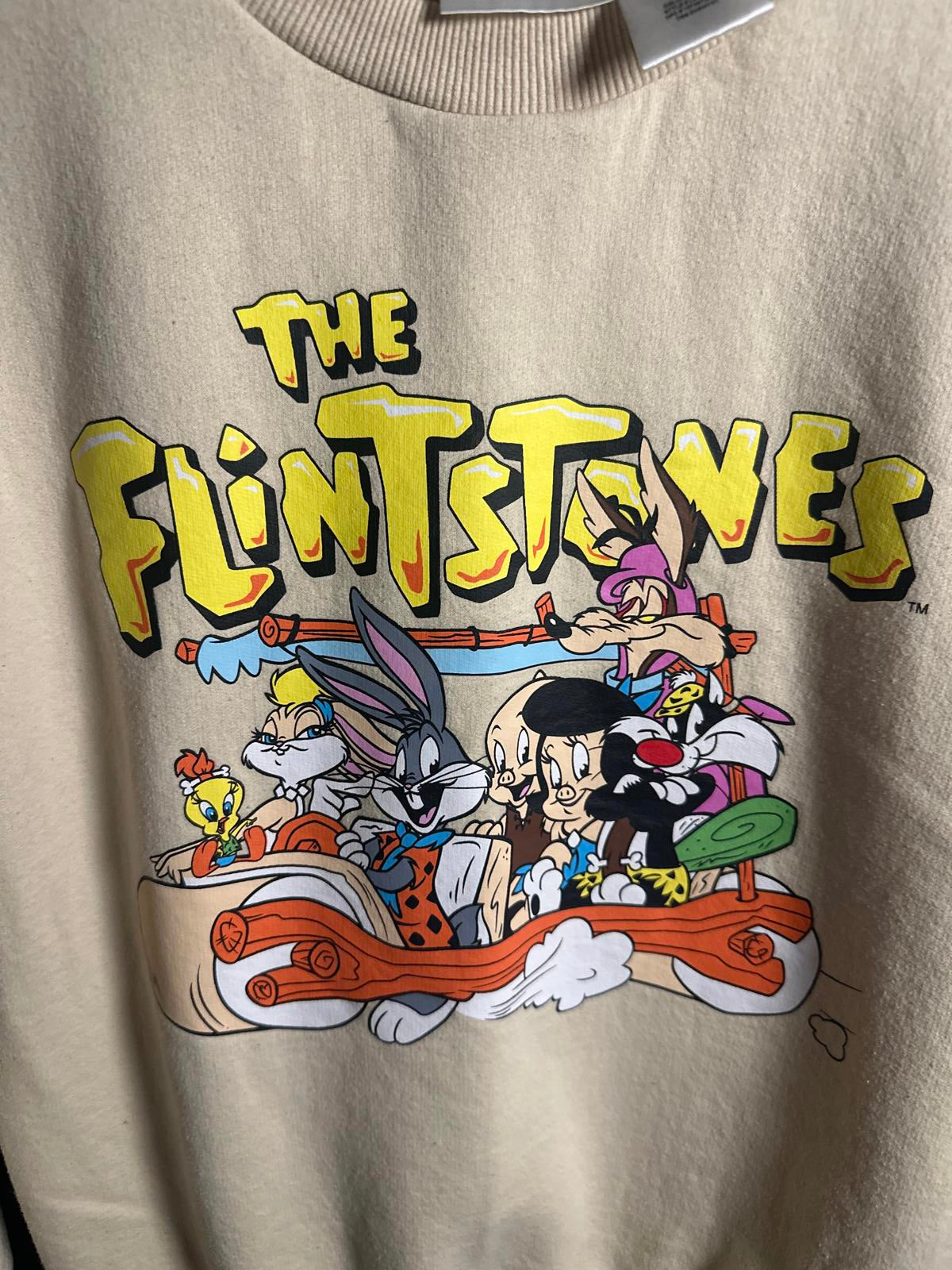 The Flintstones 100 Year Unisex Sweatshirt Size Small