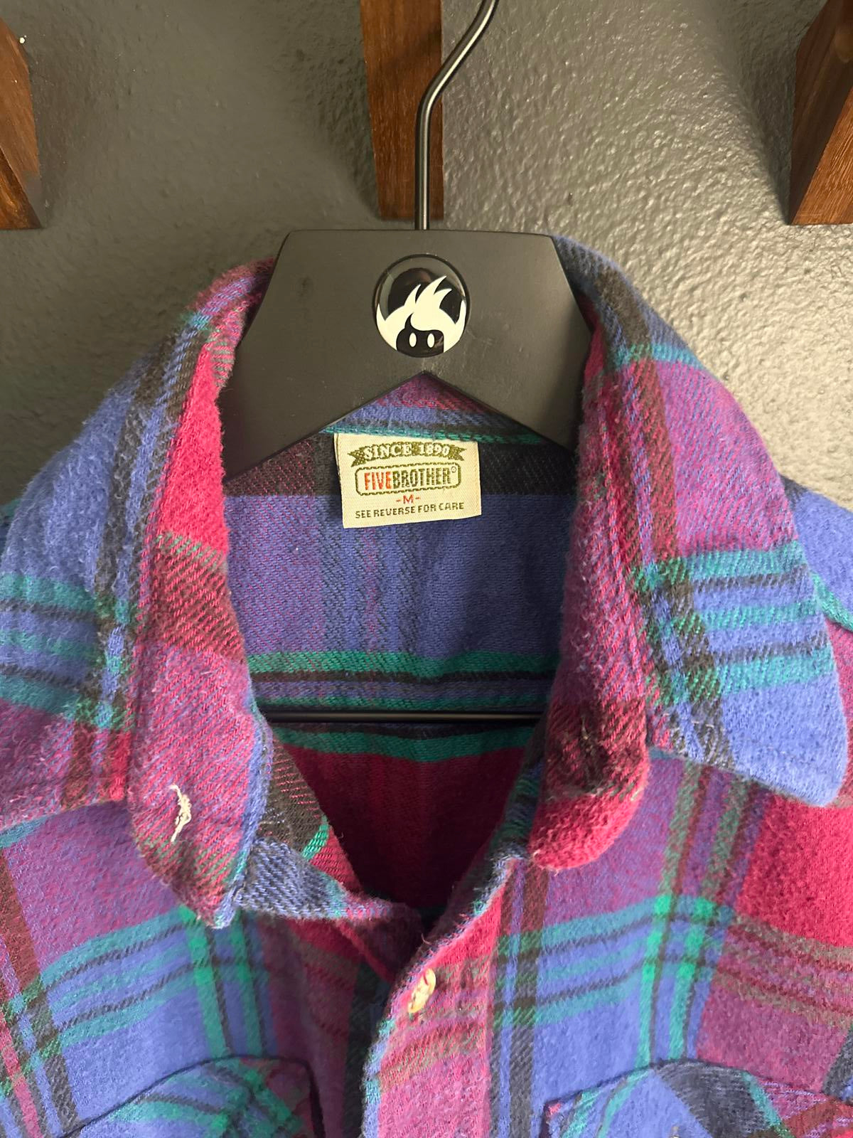 Five Brother Plaid Flannel Shirt - Heavy Weight