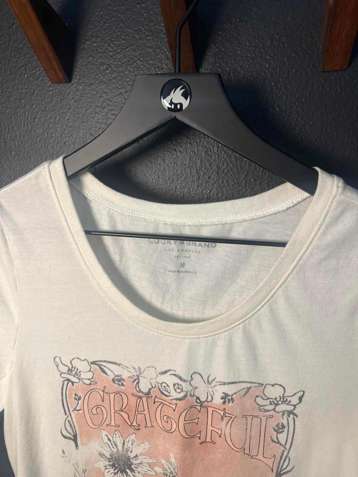 Grateful Graphic Tee - Casual Loose Fit T-Shirt - Lucky Brand