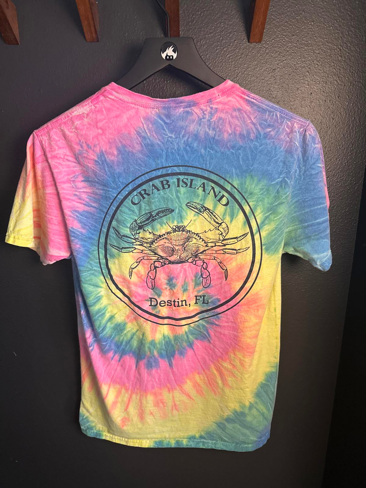 Colorful Tie-Dye Crab Island T-Shirt - Destin, FL