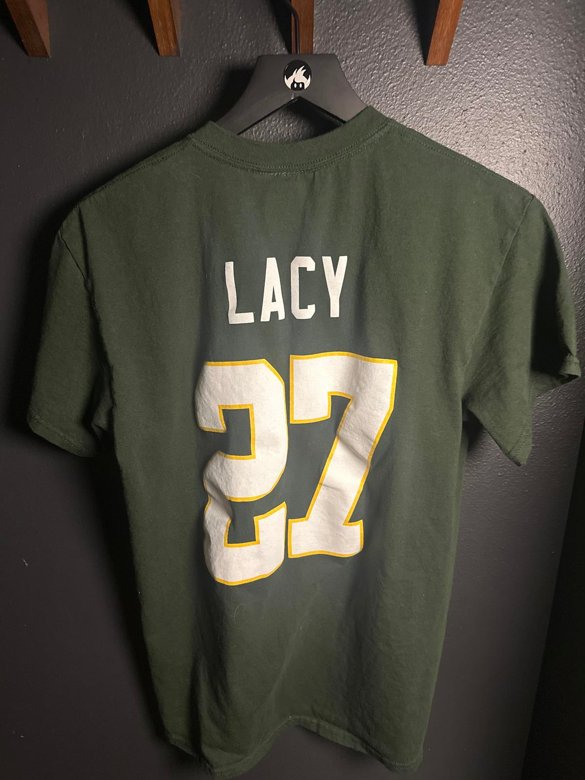 Green Bay Packers #27 Eddie Lacy Men's T-Shirt Medium