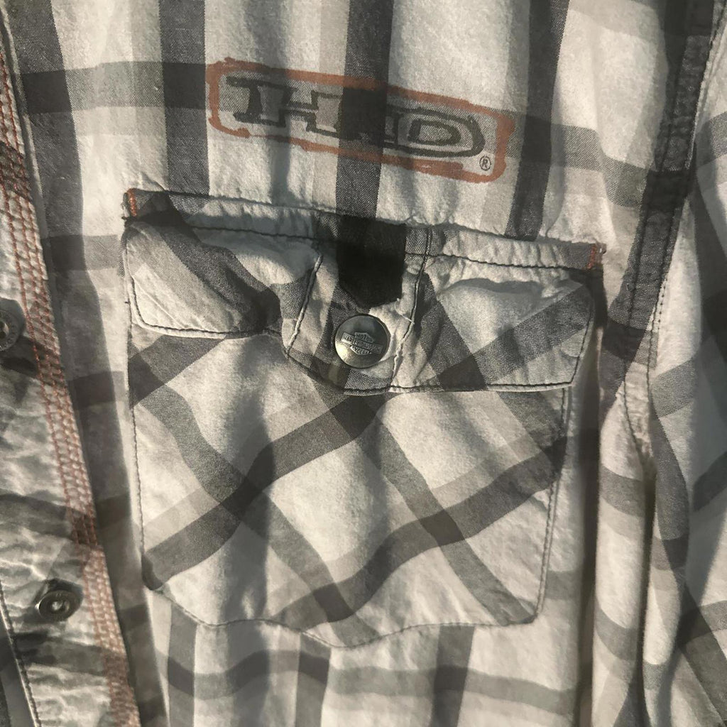 Harley-Davidson Men's Short Sleeve Plaid Casual Shirt