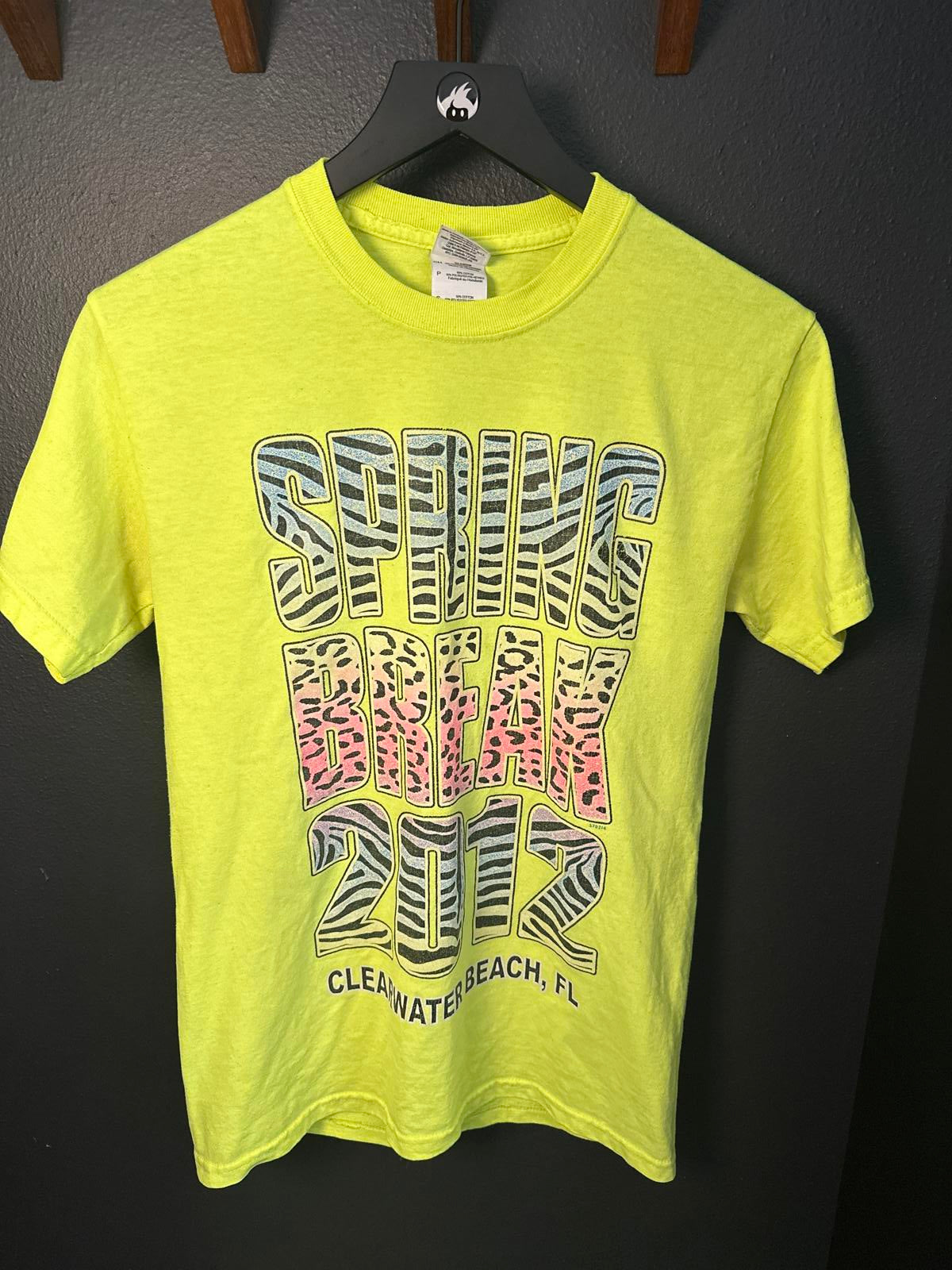 Bright Yellow Spring Break 2012 T-Shirt - Clearwater Beach