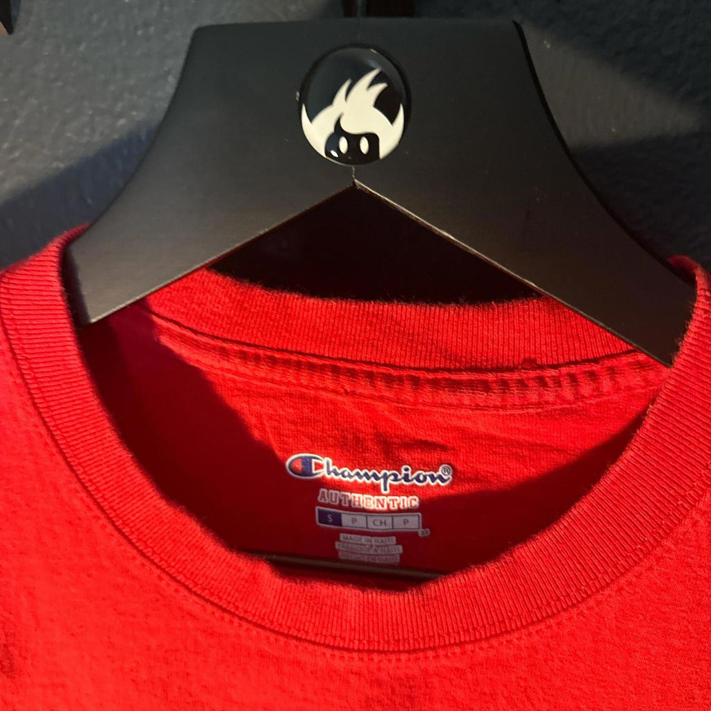 Champion Authentic Red Wisconsin 'Bucky' Graphic T-Shirt Size S