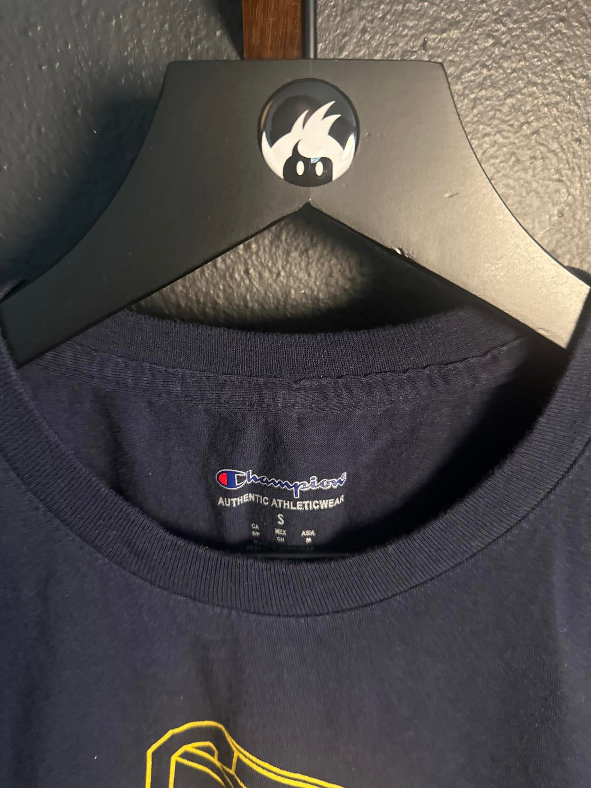 Stylish Champion Graphic Tee - Navy Blue