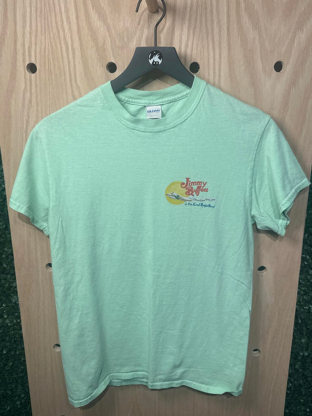 Gildan Men's Light Green Jimmy Buffett Graphic T-Shirt