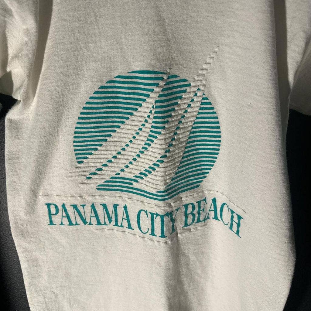 Vintage Velva Sheen Panama City Beach T-Shirt Size Small