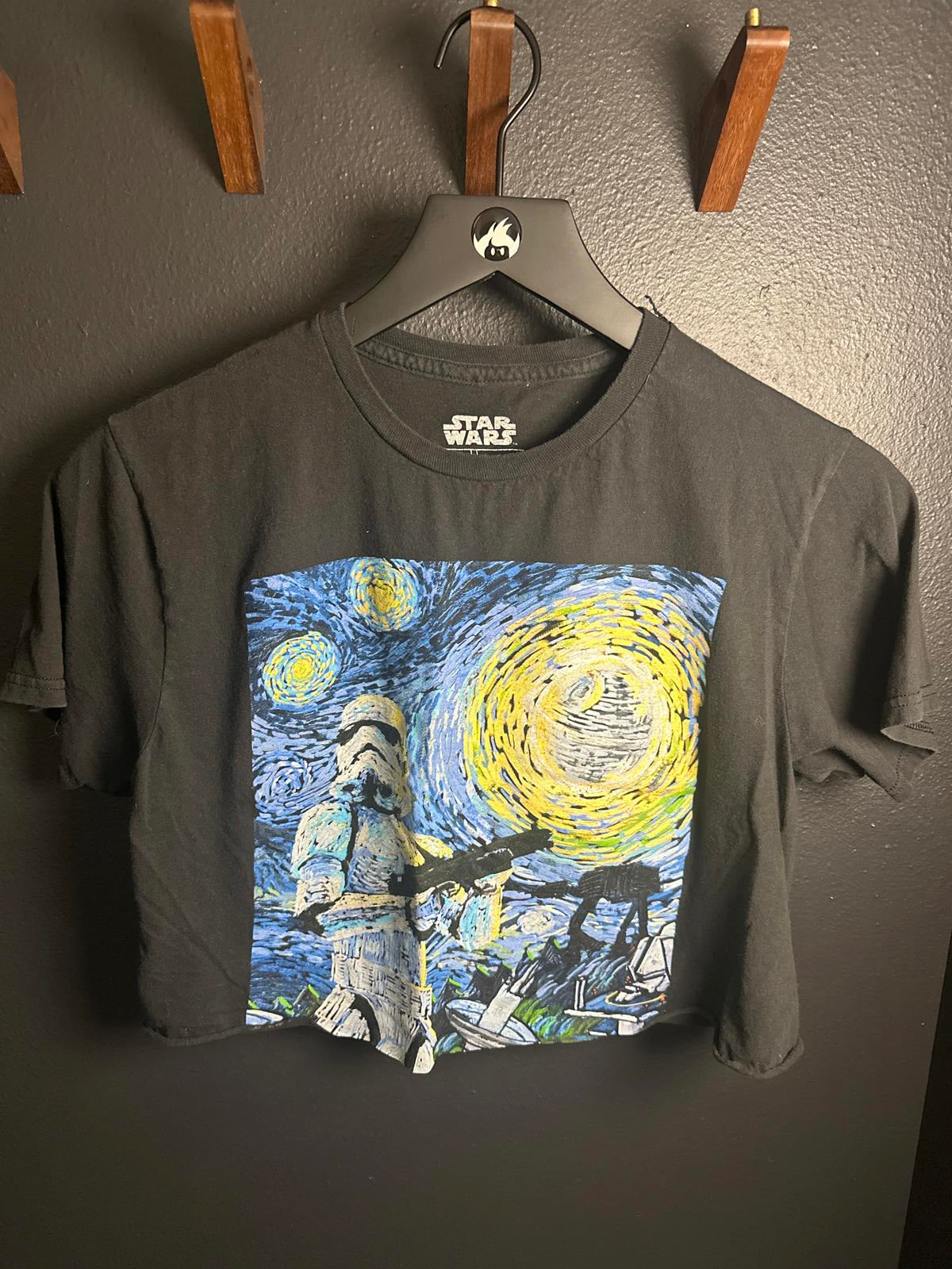 Star Wars Stormtrooper Van Gogh Inspired Crop Top