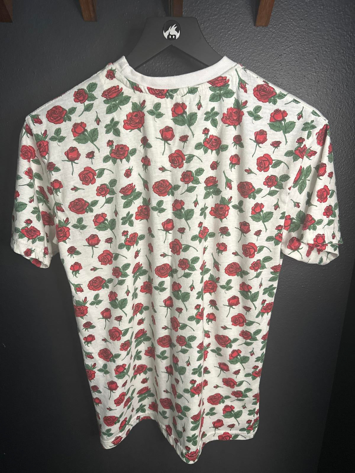 Super Massive Floral Rose Print T-Shirt - Small