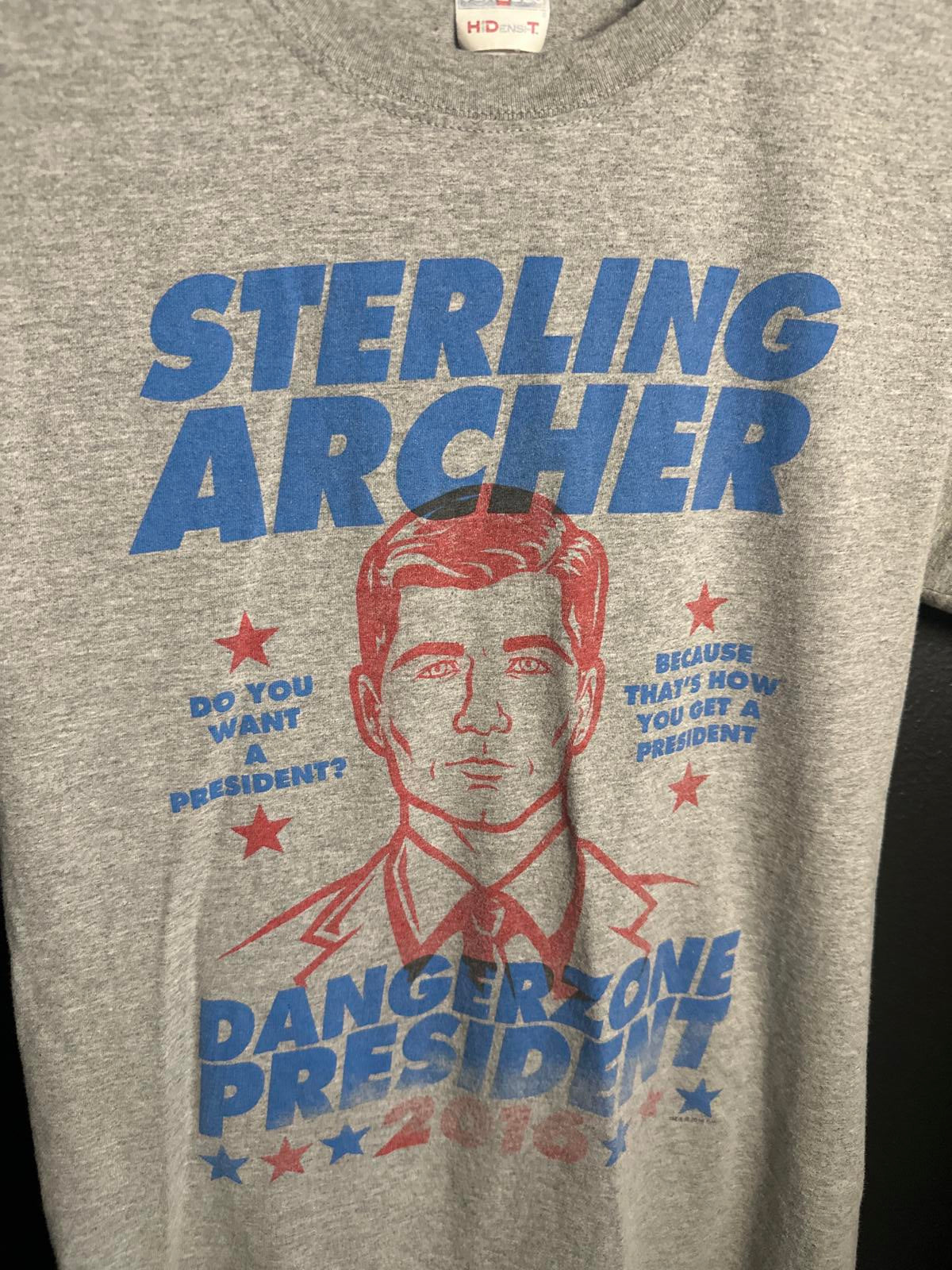 Sterling Archer T-Shirt - Danger Zone President