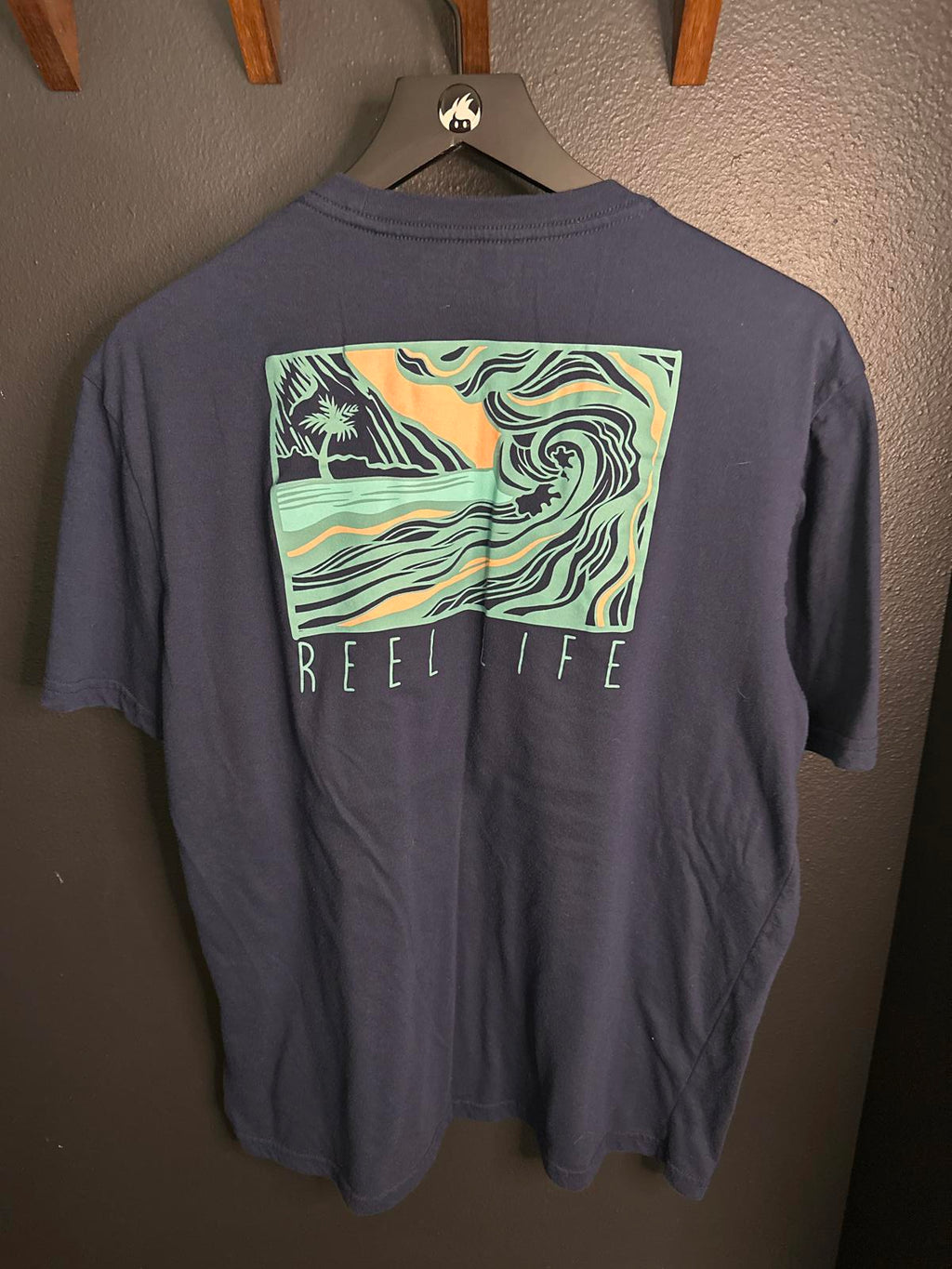 Reel Life Graphic Tee - Navy Blue - XL/EG