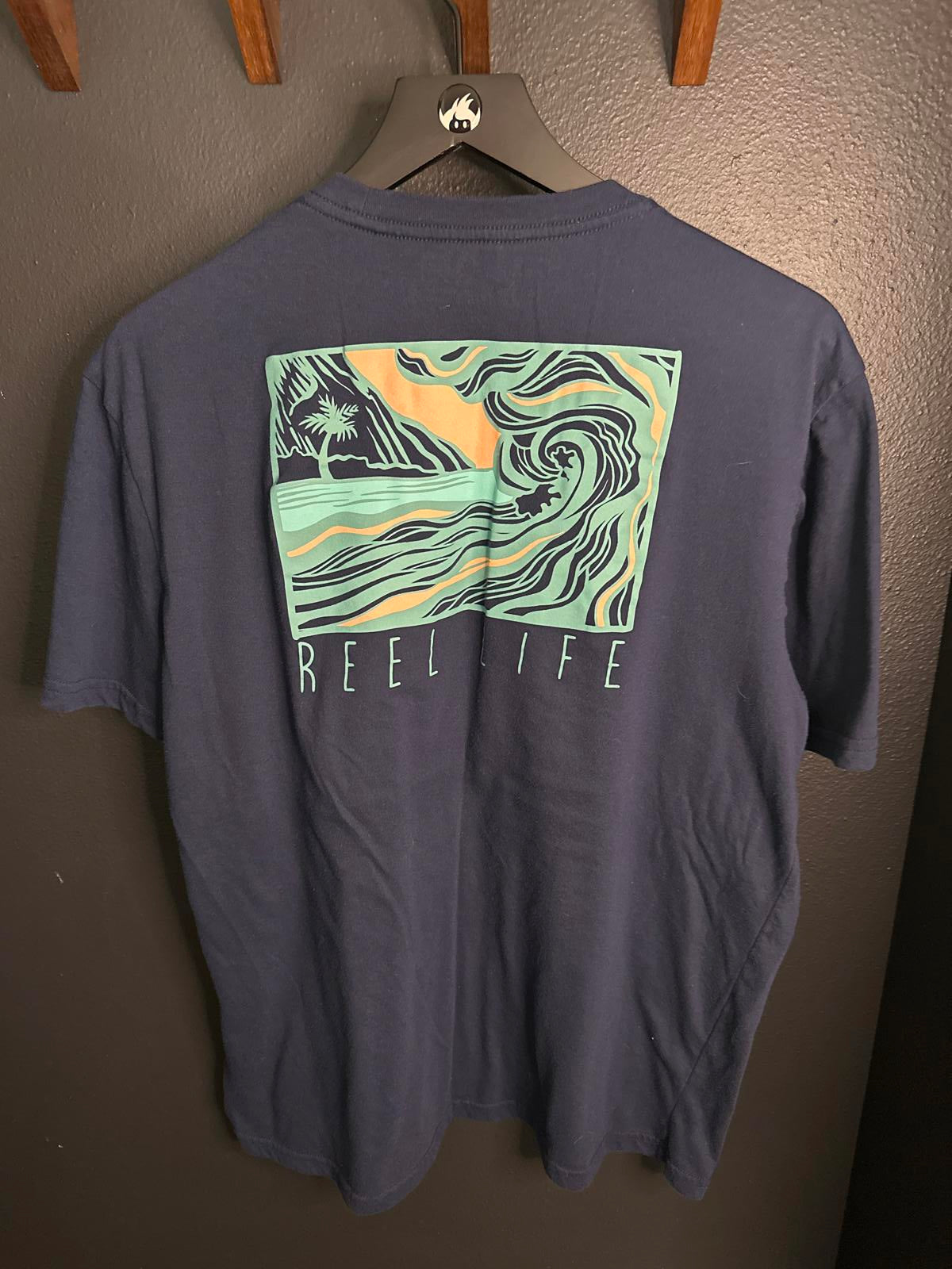 Reel Life Graphic Tee - Navy Blue - XL/EG