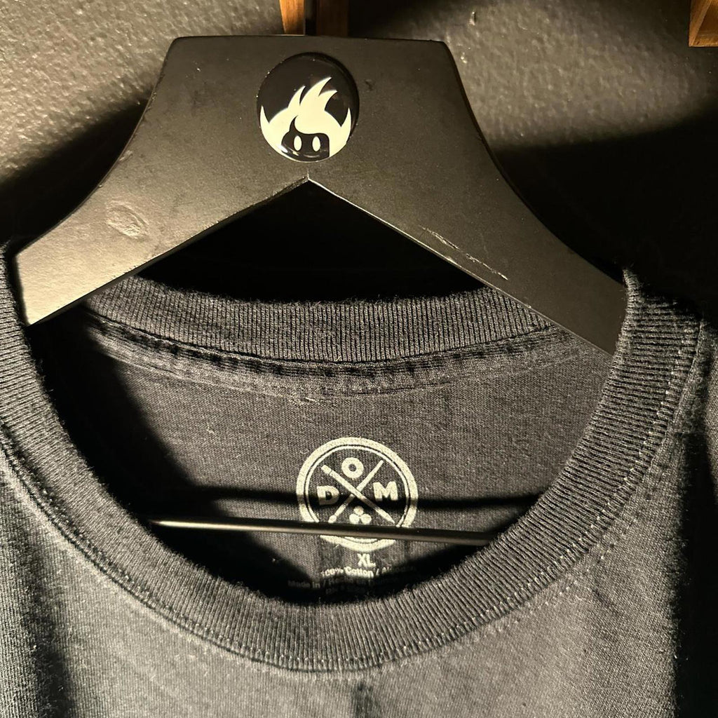 Black Graphic Wolves T-Shirt Men's XL