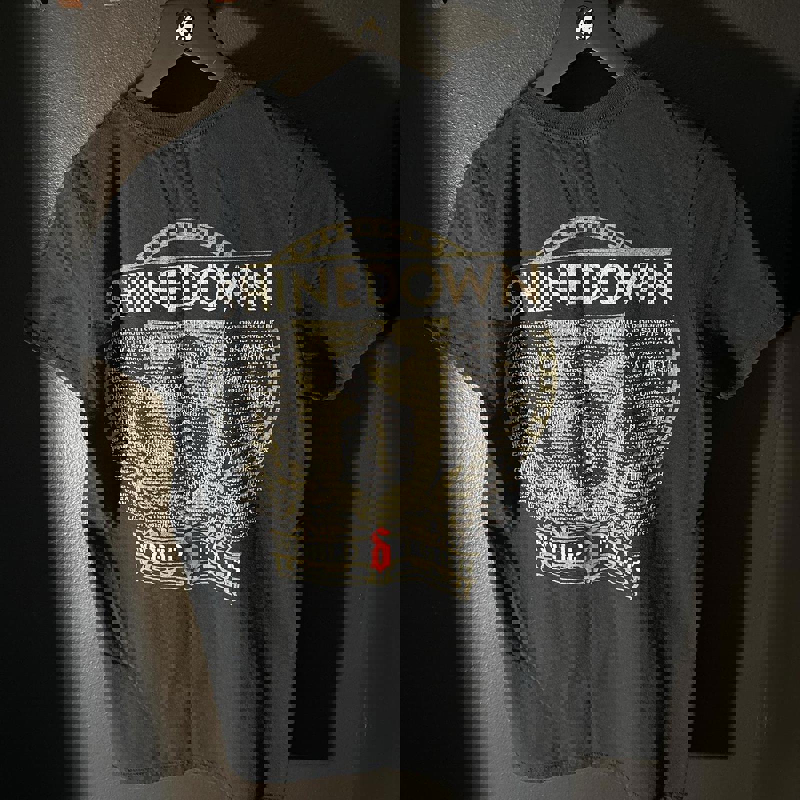 Shinedown 2016 World Tour T-Shirt Size Small