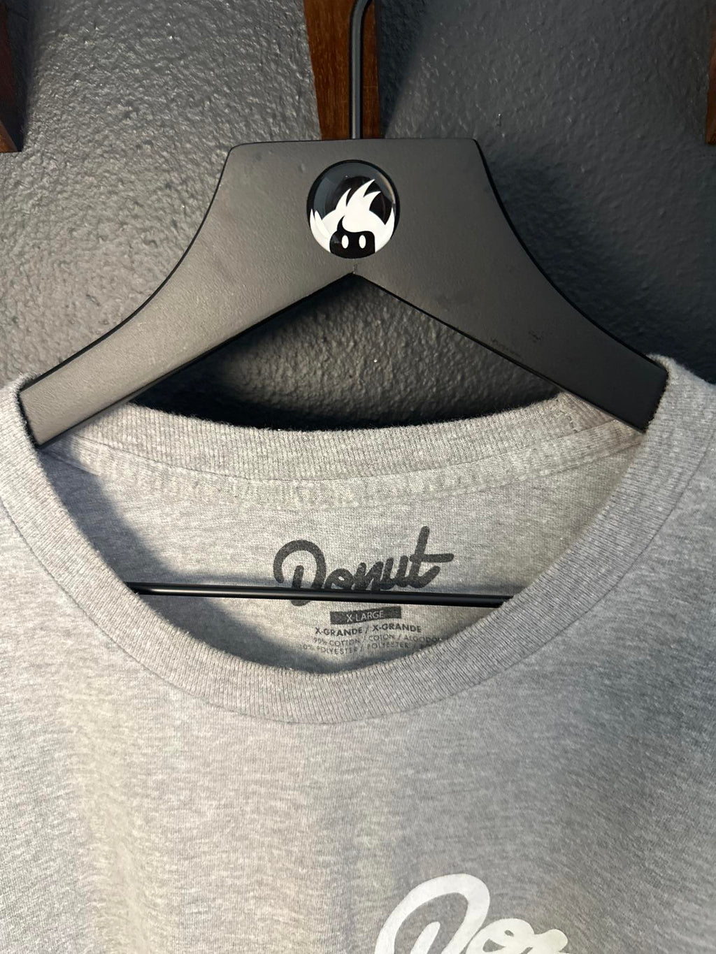 Stylish Donut Logo Gray T-Shirt