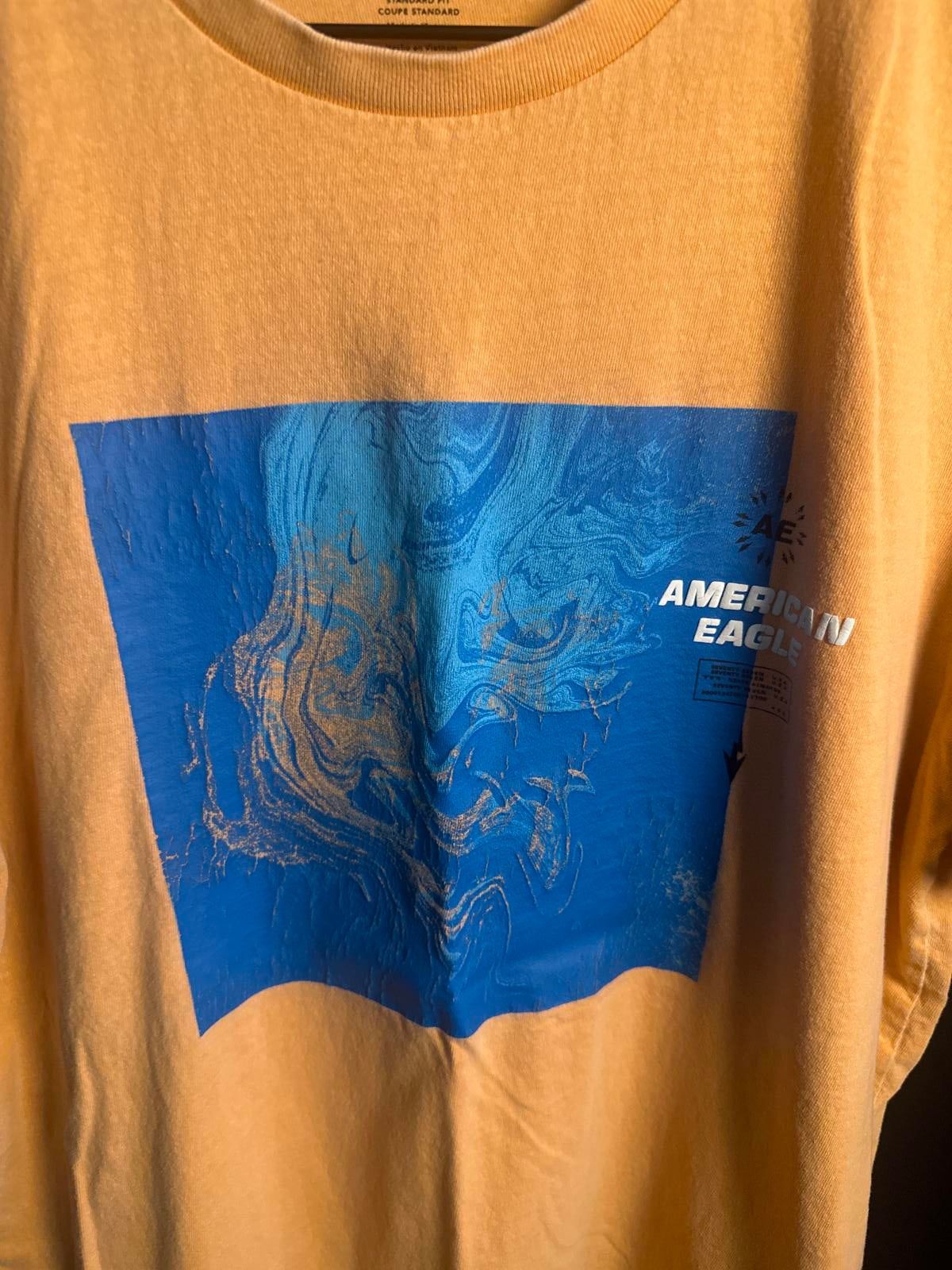 American Eagle Graphic Tee - Ocean Blue Design