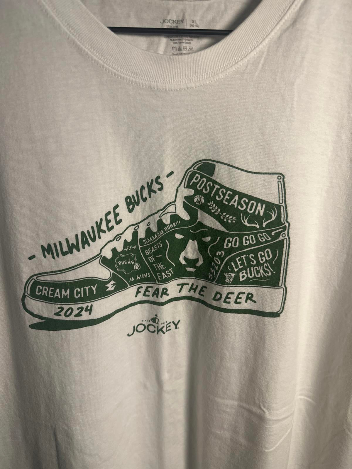 Milwaukee Bucks 2024 Postseason Fear the Deer T-Shirt