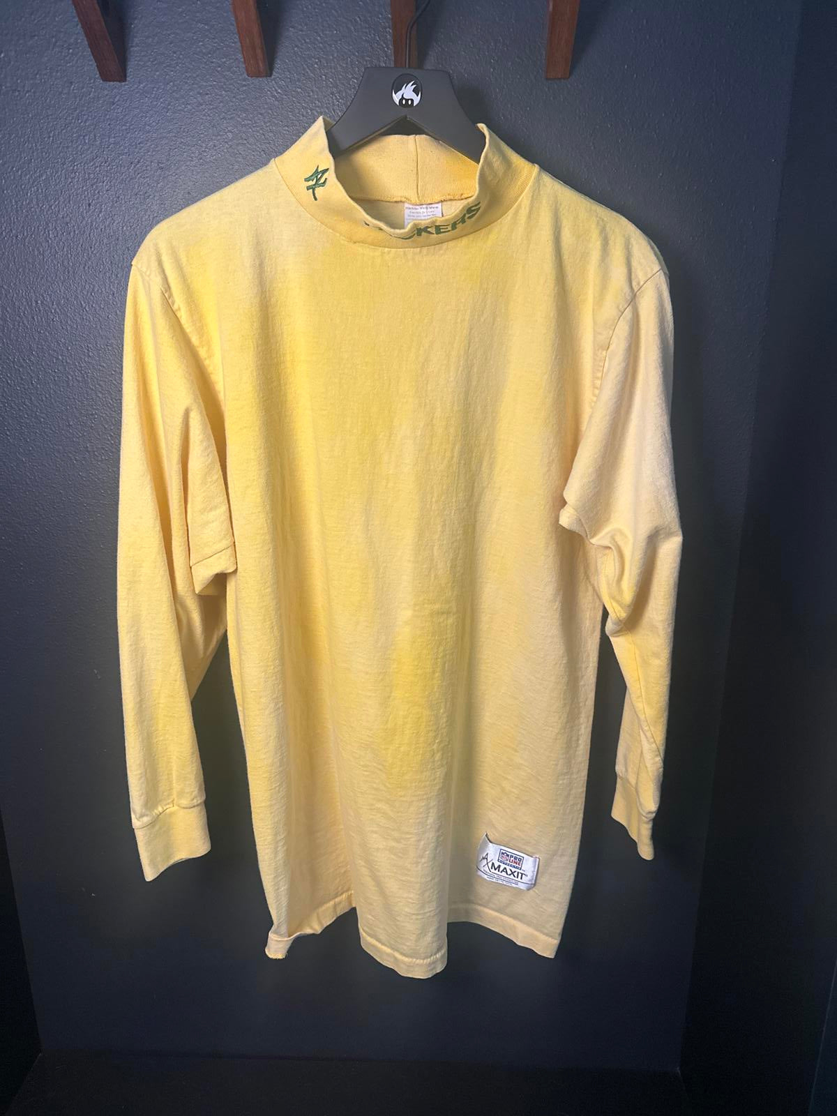 Vintage Green Bay Packers Yellow Long Sleeve Tee