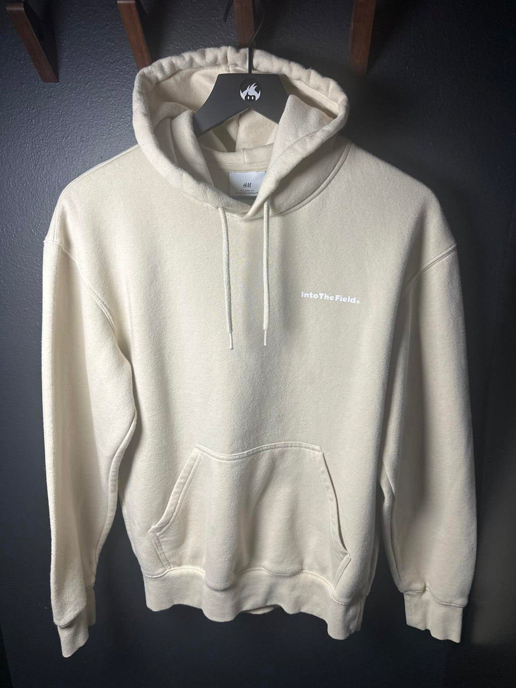 H&M Beige Hoodie with 'Into The Field' Print