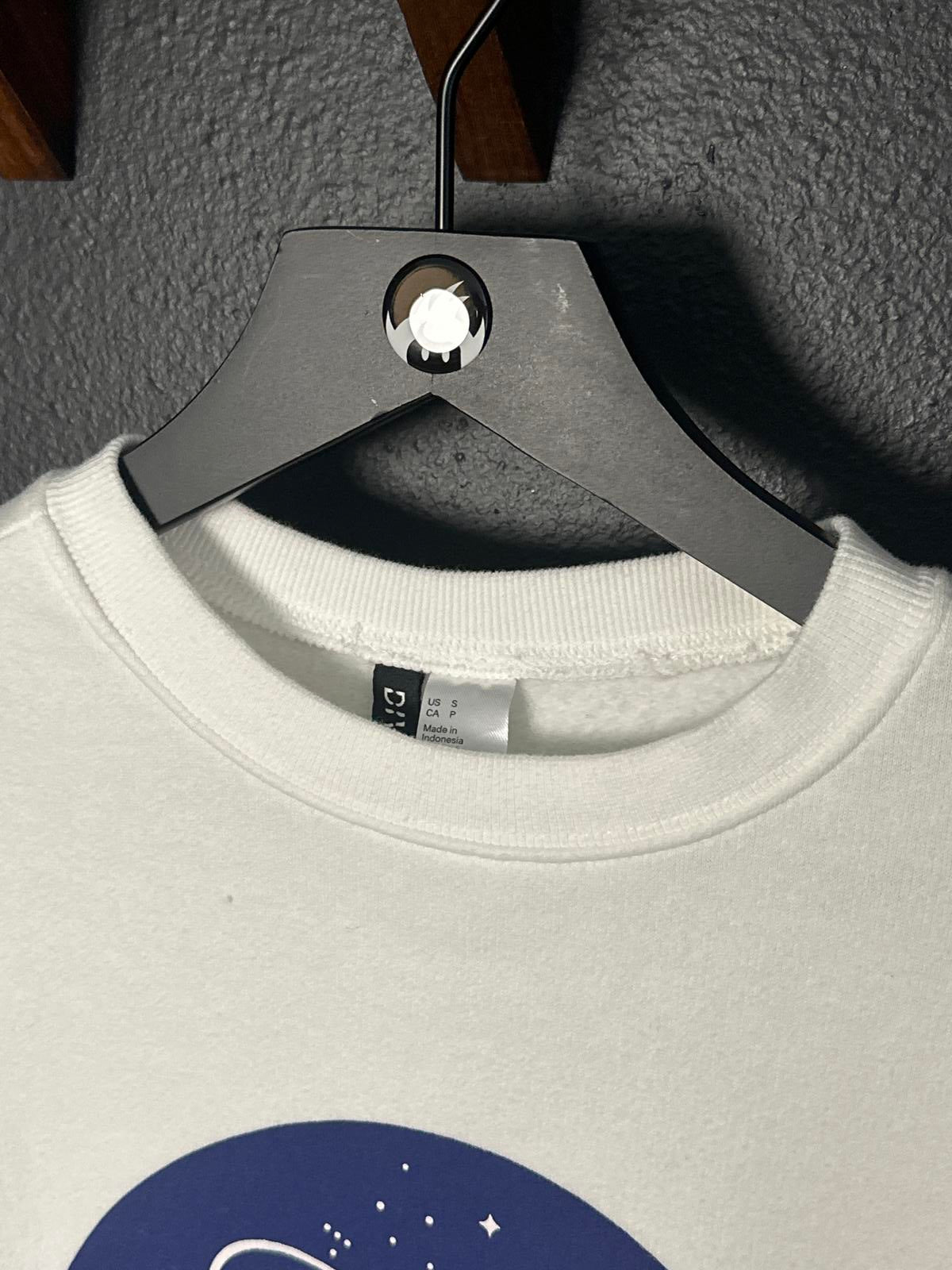 NASA Logo White Crewneck Sweatshirt