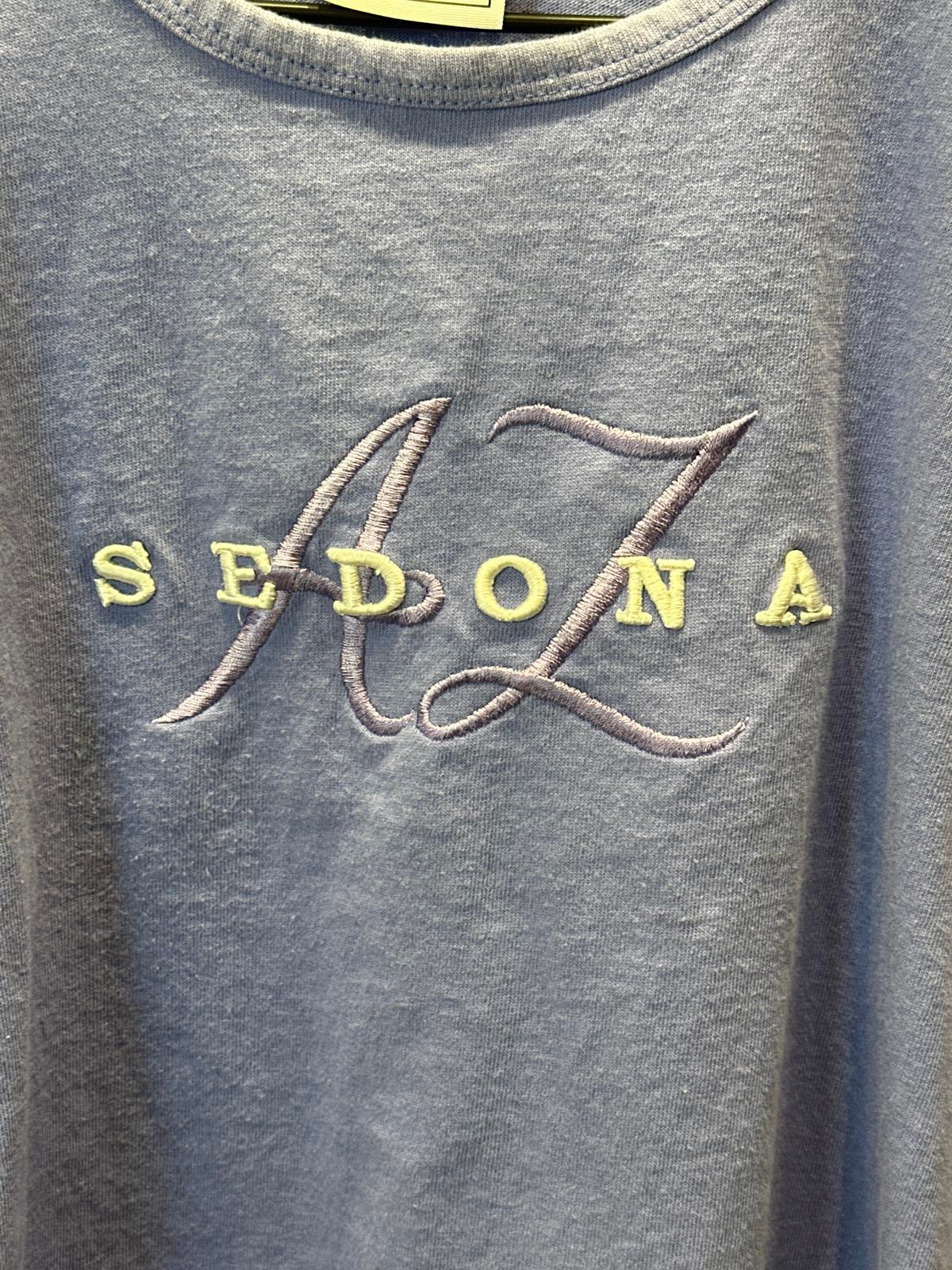 Women's Lavender Sedona AZ Embroidered Activewear T-Shirt Size Small