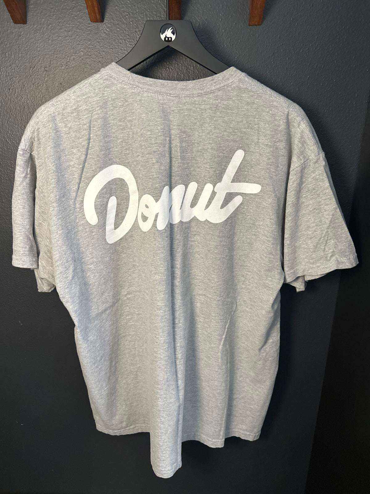 Stylish Donut Logo Gray T-Shirt