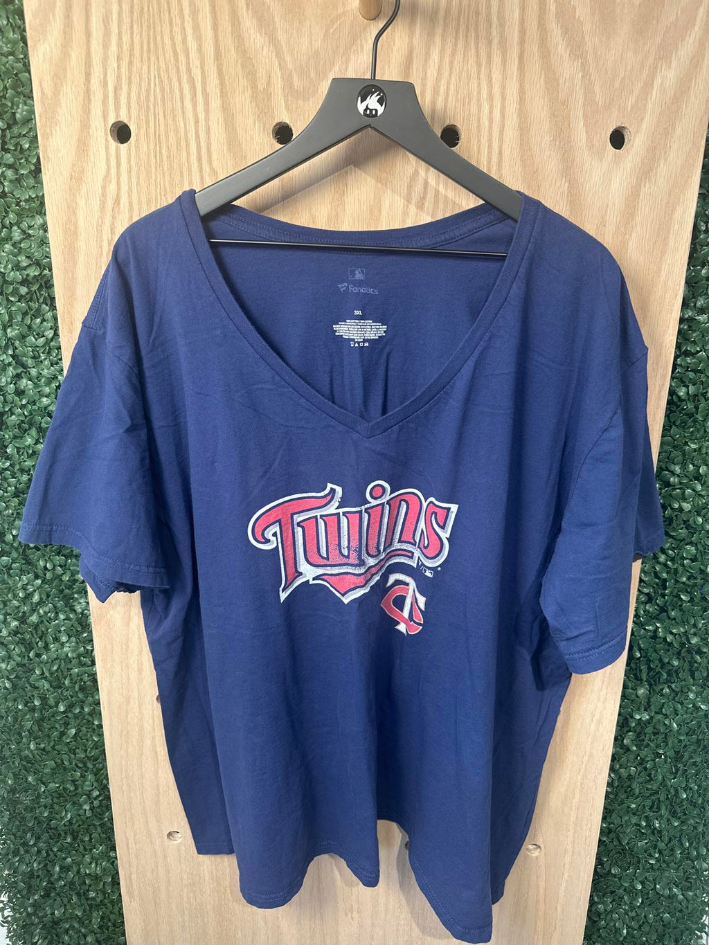 Minnesota Twins Navy V-Neck T-Shirt