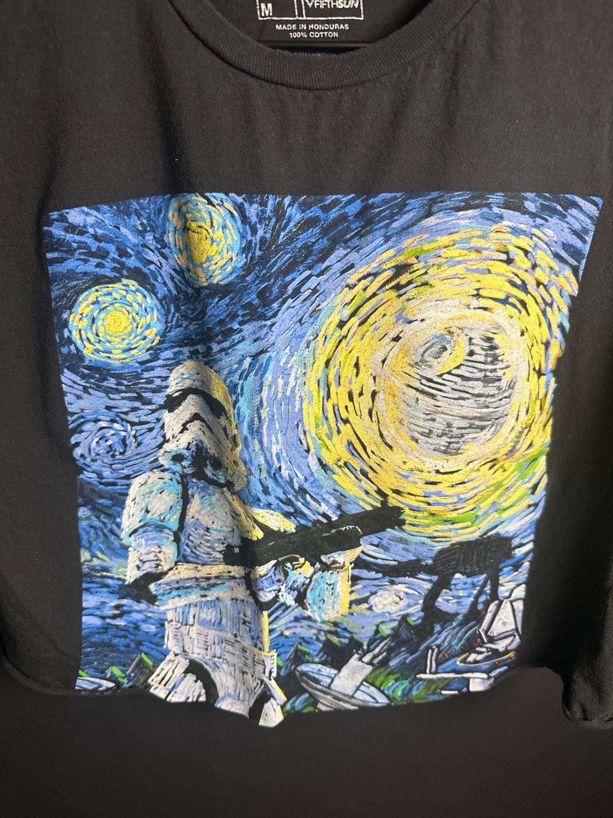 Star Wars Stormtrooper Van Gogh Inspired Crop Top