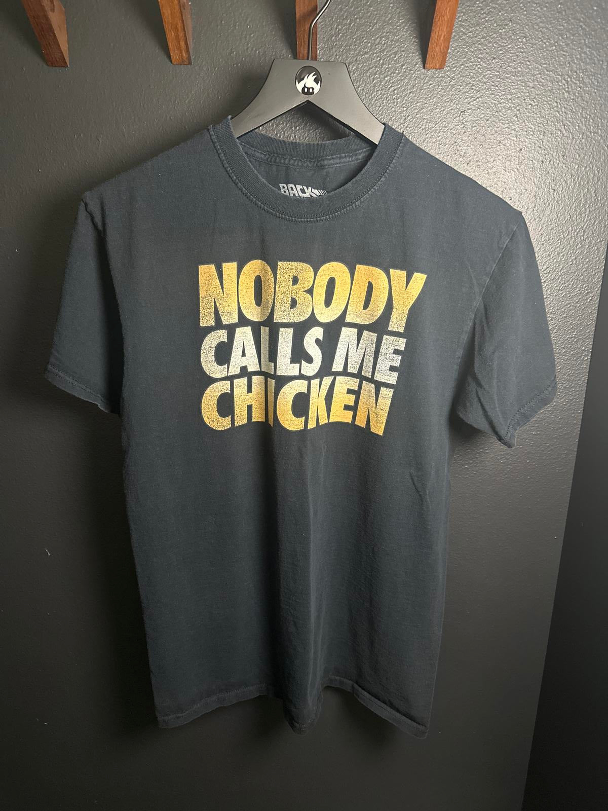 Back to the Future 'Nobody Calls Me Chicken' Graphic Tee - Classic Black