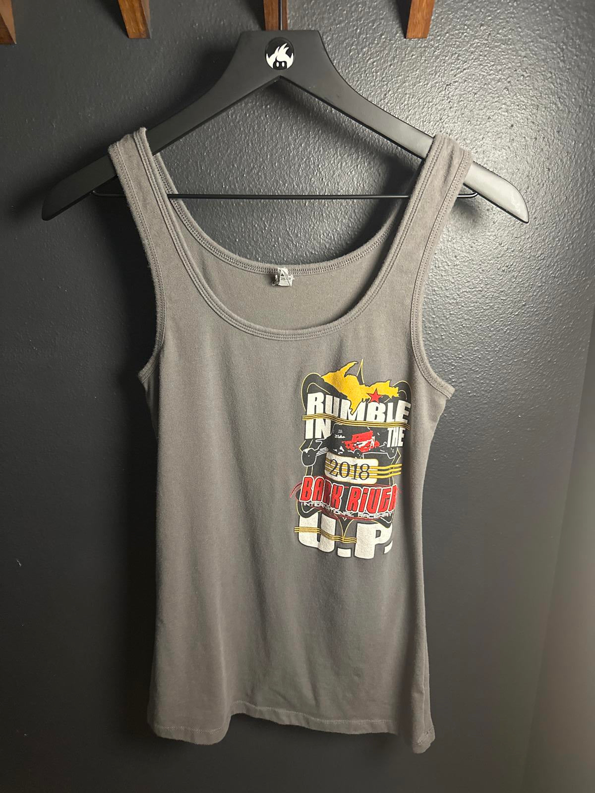 Rumble in the Bark River 2018 Tank Top - Gray, Size M