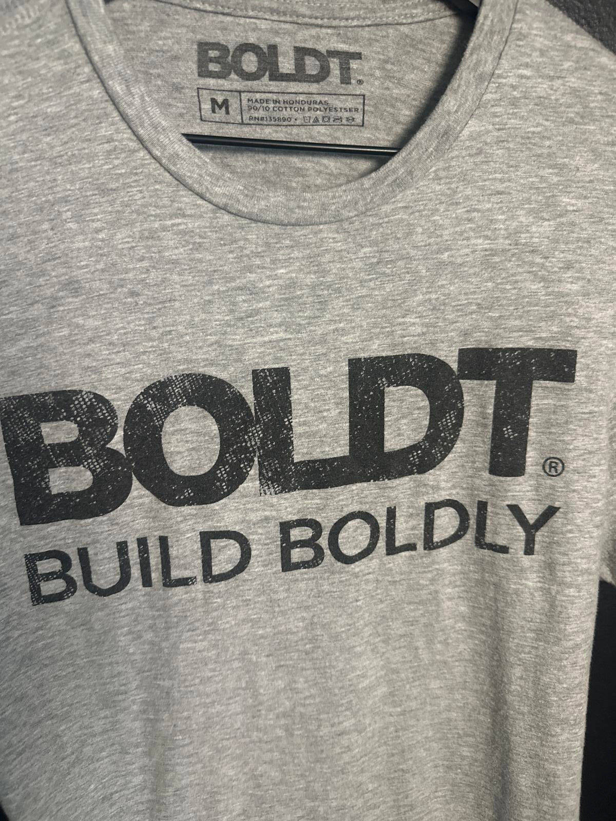 BOLDT Build Boldly Grey Graphic T-Shirt - Size Medium